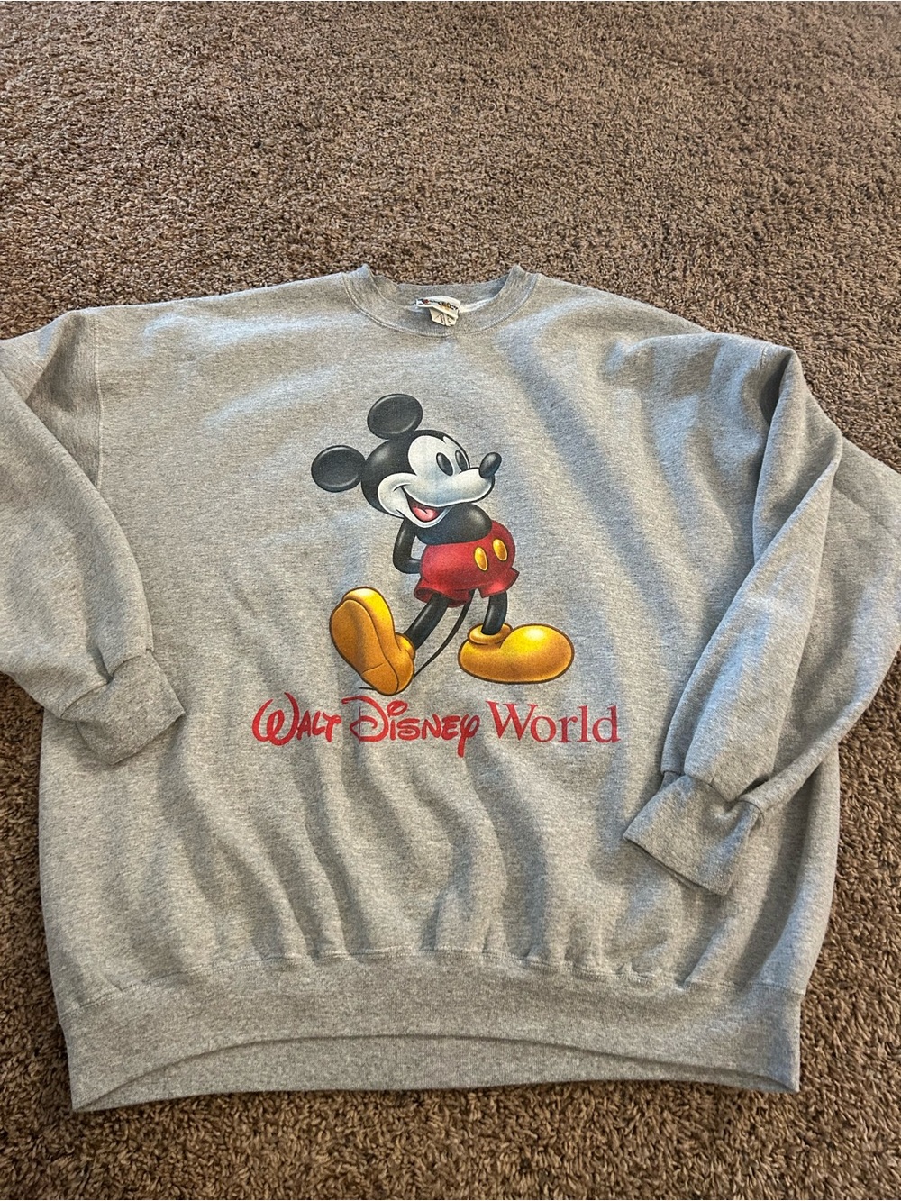 Vintage Disney world 2XL Mickey Mouse sweatshirt unisex made in USA